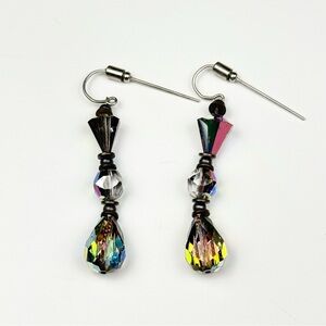 AB Crystal Dangling Earrings